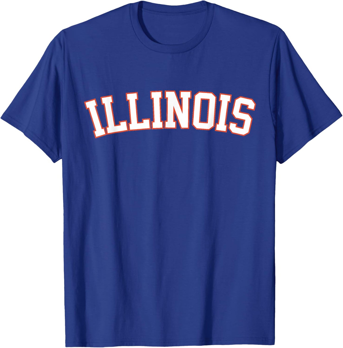 Retro Illinois Vintage Illinois Orange Blue Throwback IL T-Shirt - T-Shirt | Royal