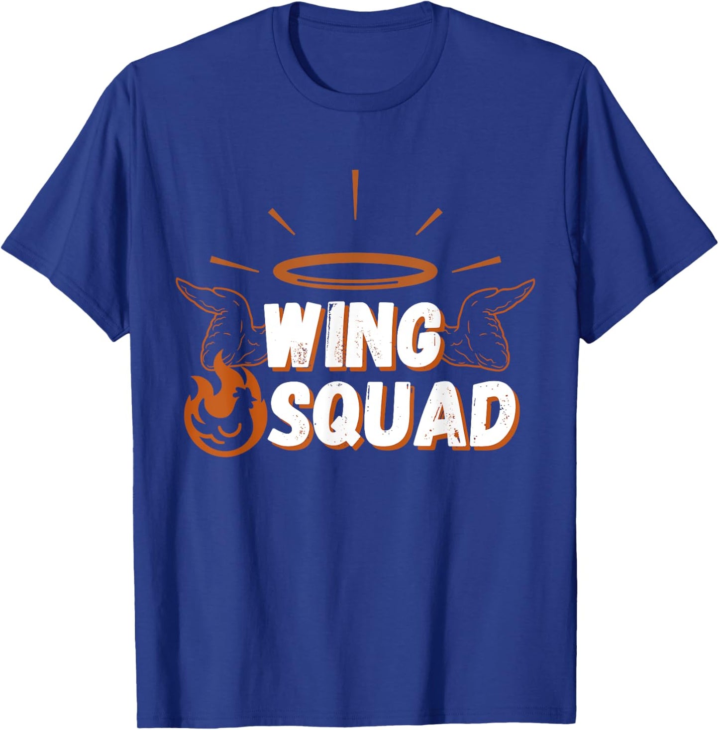 Chicken BBQ Wings Squad Family Party Wing lovers , Small, Black T-Shirt - T-Shirt | Royal