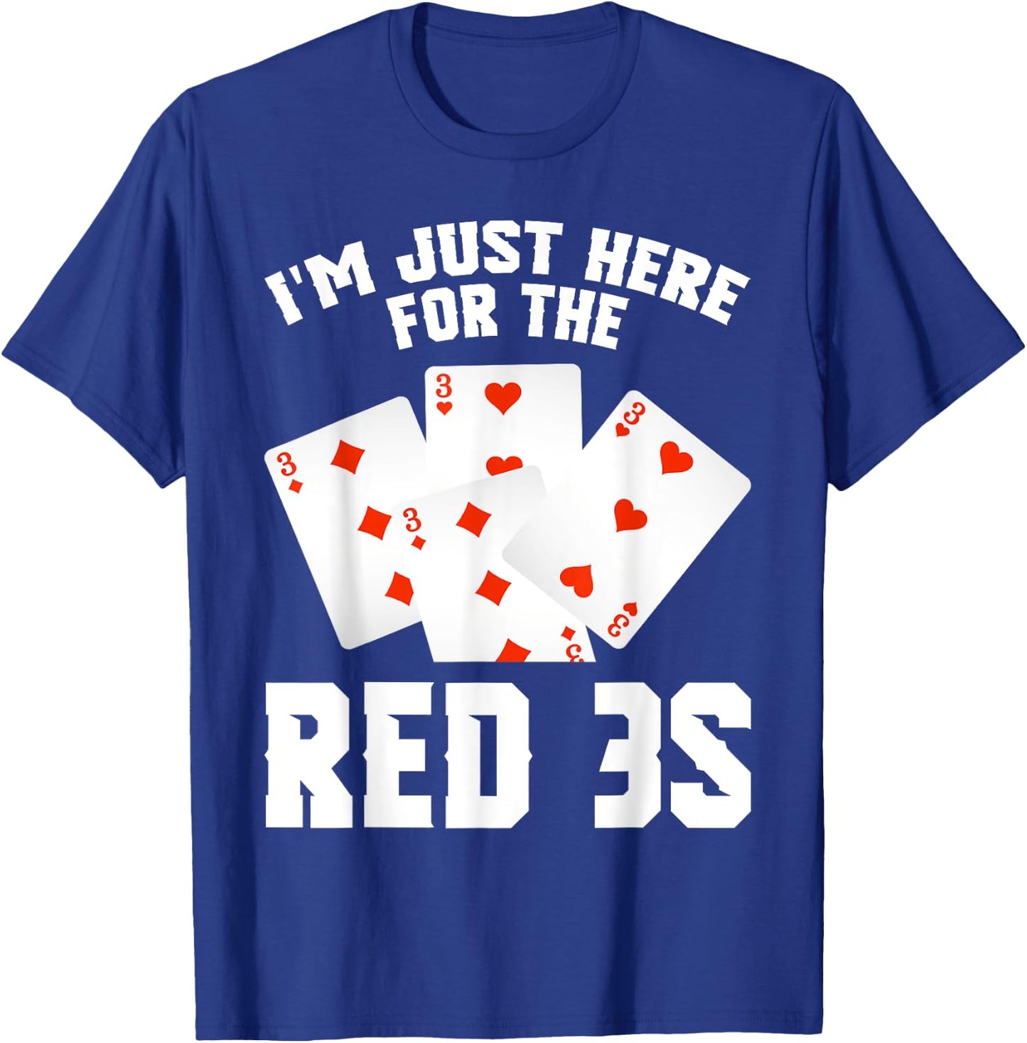 Canasta Red 3s Card Holder Score Playing Cards Team Canasta T-Shirt - T-Shirt | Royal