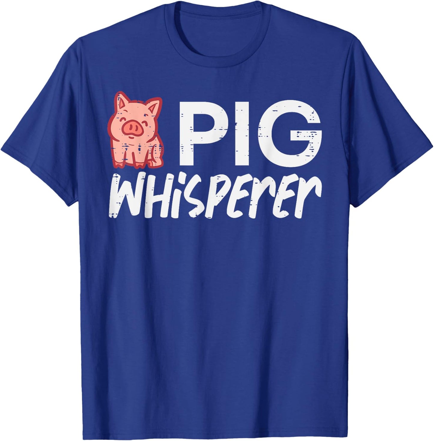 Pig Whisperer Funny Hog Farmer Swine Farm Men Women Kids T-Shirt - T-Shirt | Royal