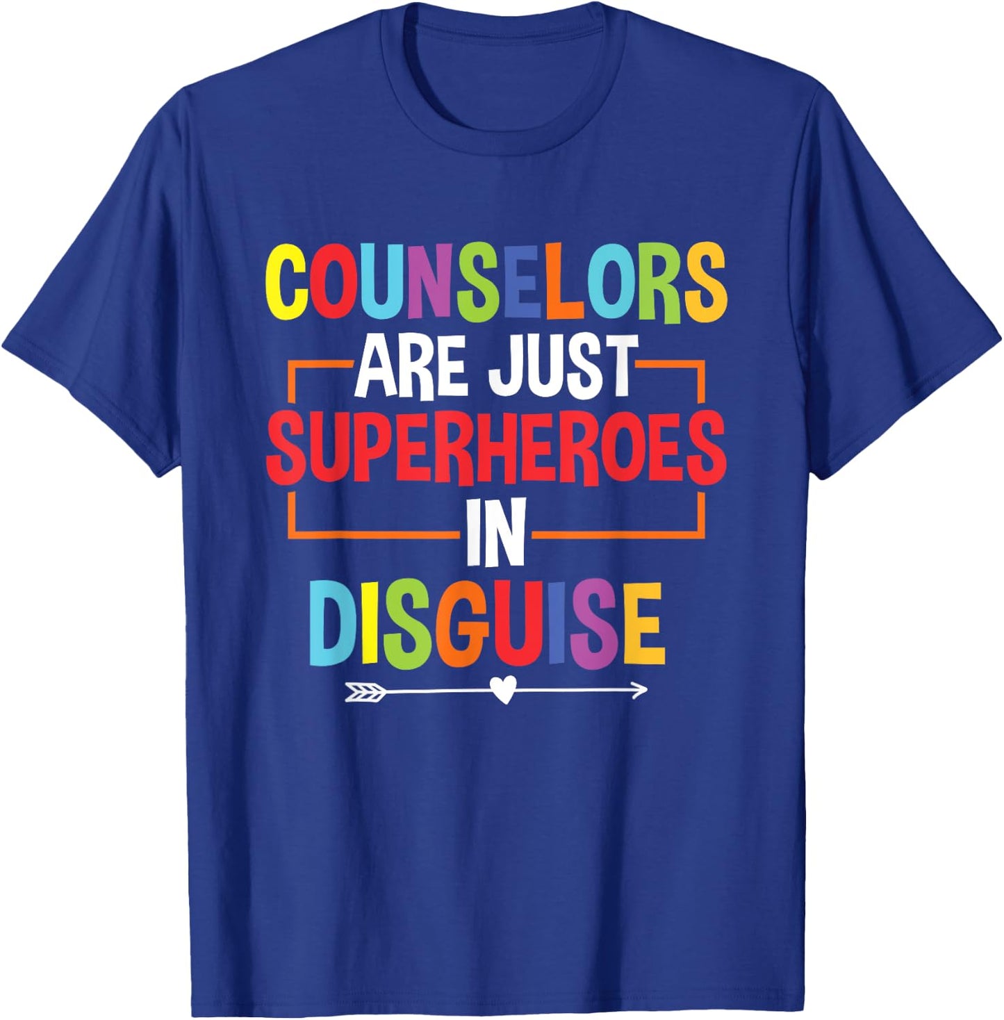 School Counselor Superheroes In Disguise School Counseling T-Shirt - T-Shirt | Royal