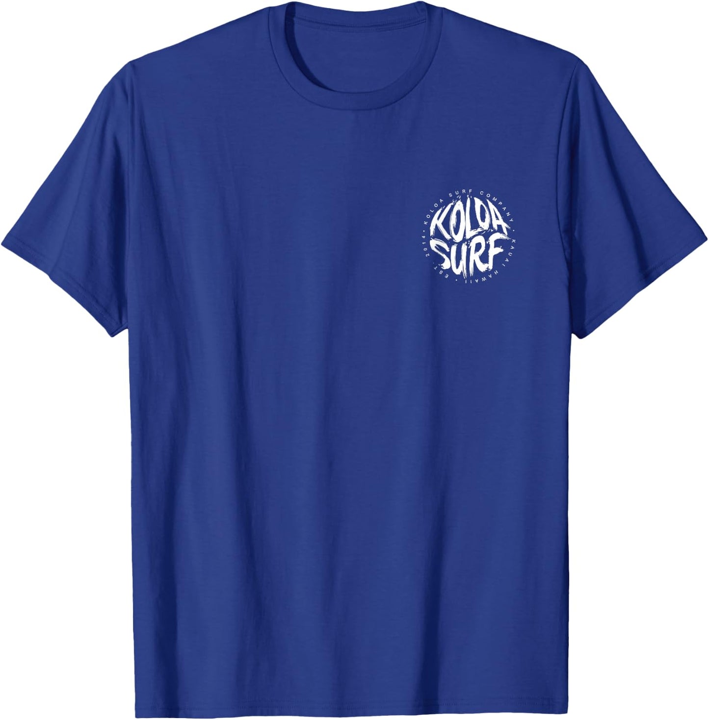 Koloa Surf White Brush Logo Lightweight, Graphic T-Shirt - T-Shirt | Royal