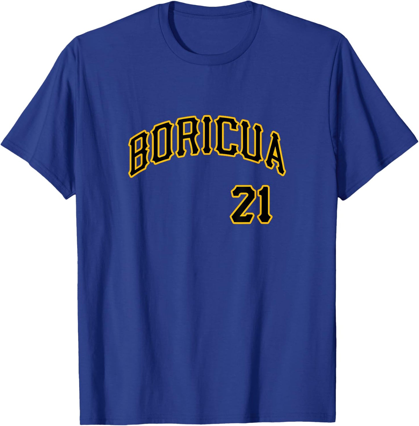 Boricua 21 Puerto Rico 21 Santurce Baseball Souvenir T-Shirt - T-Shirt | Royal