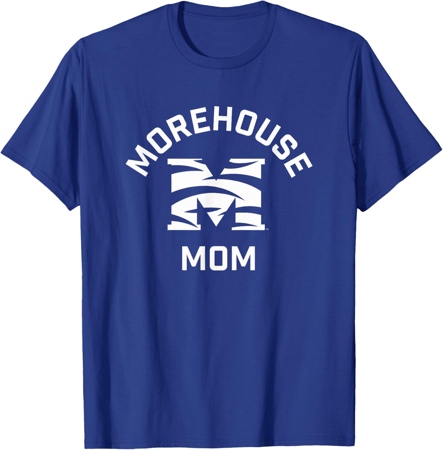 Morehouse College Maroon Tigers Arched Mom T-Shirt - T-Shirt | Royal