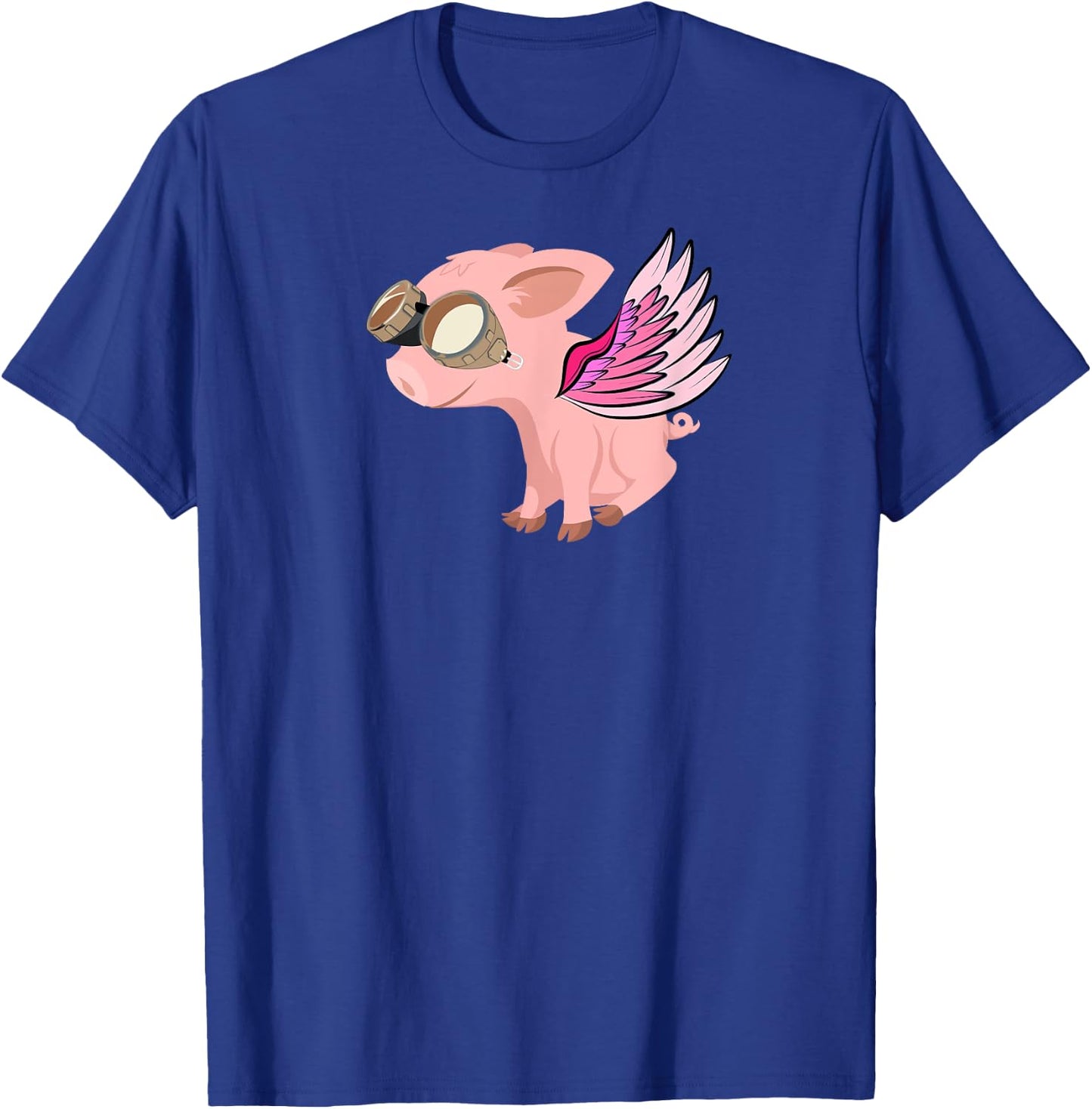 When Pigs Fly, Flying Pig T-Shirt - T-Shirt | Royal