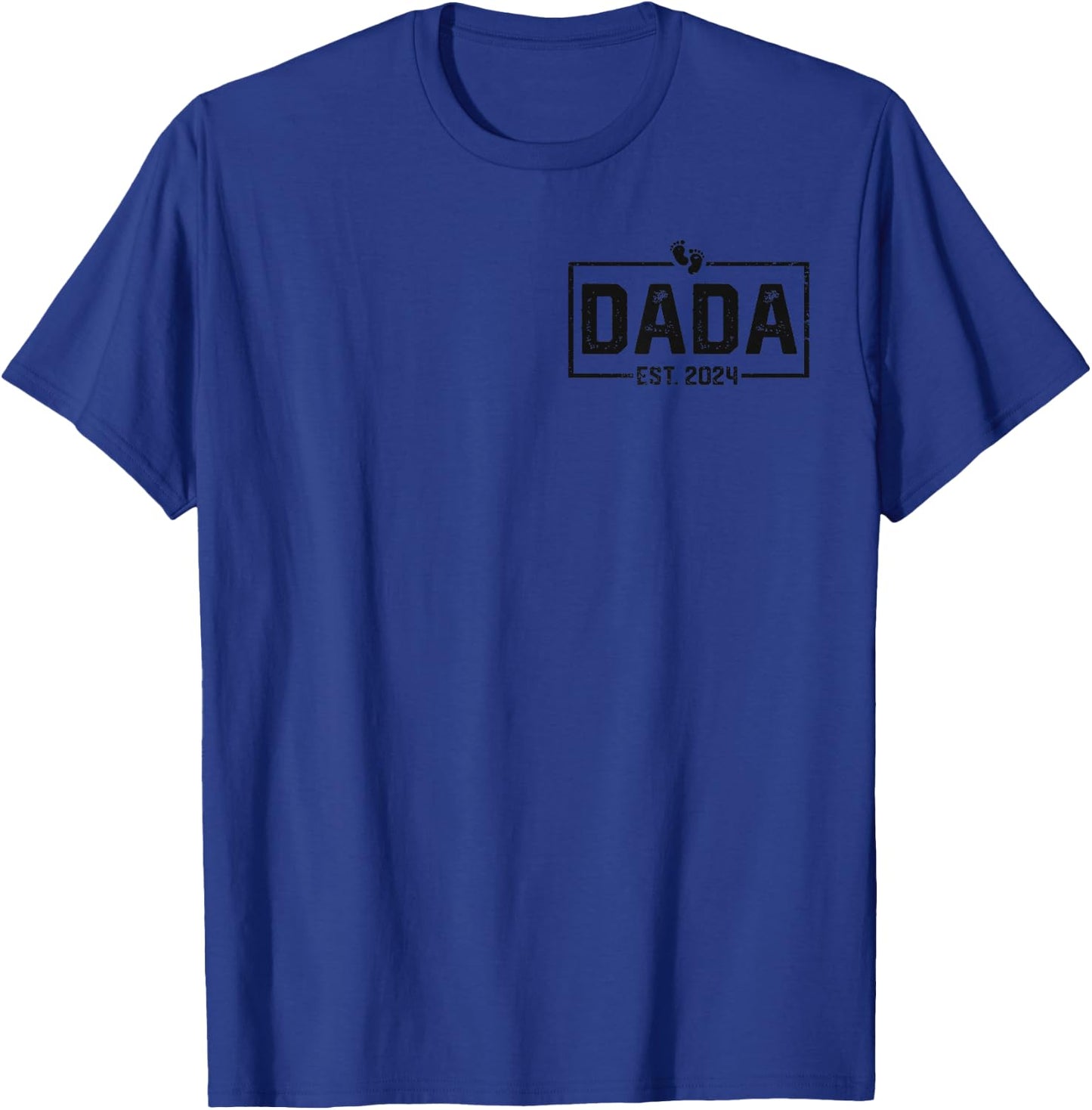 Dada Est. 2024 Dada 2024 Logo New Dad Fathers Day T-Shirt - T-Shirt | Royal