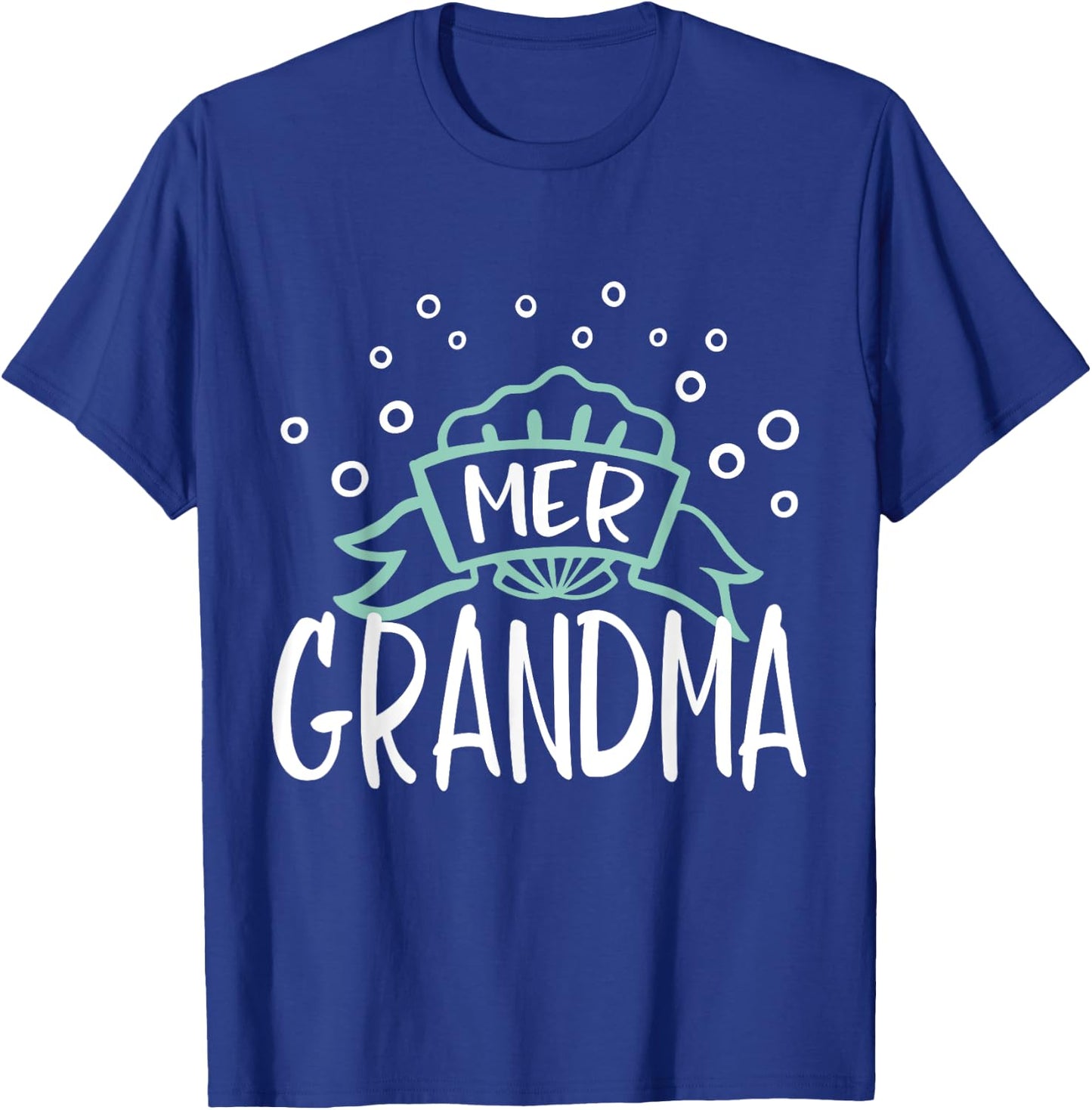 Mer Grandma Mermaid Matching Family T-Shirt - T-Shirt | Royal