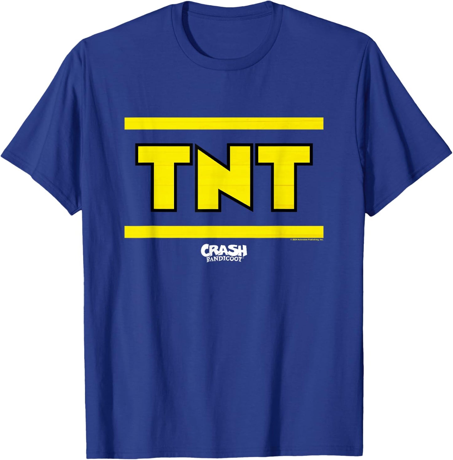 Crash Bandicoot TNT Box Big Chest Logo T-Shirt - T-Shirt | Royal