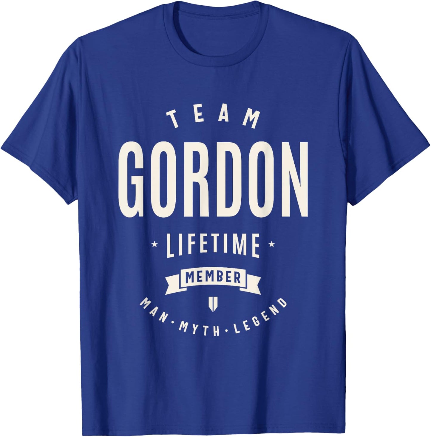 Team Gordon Lifetime Member Funny Name Gordon T-Shirt - T-Shirt | Royal