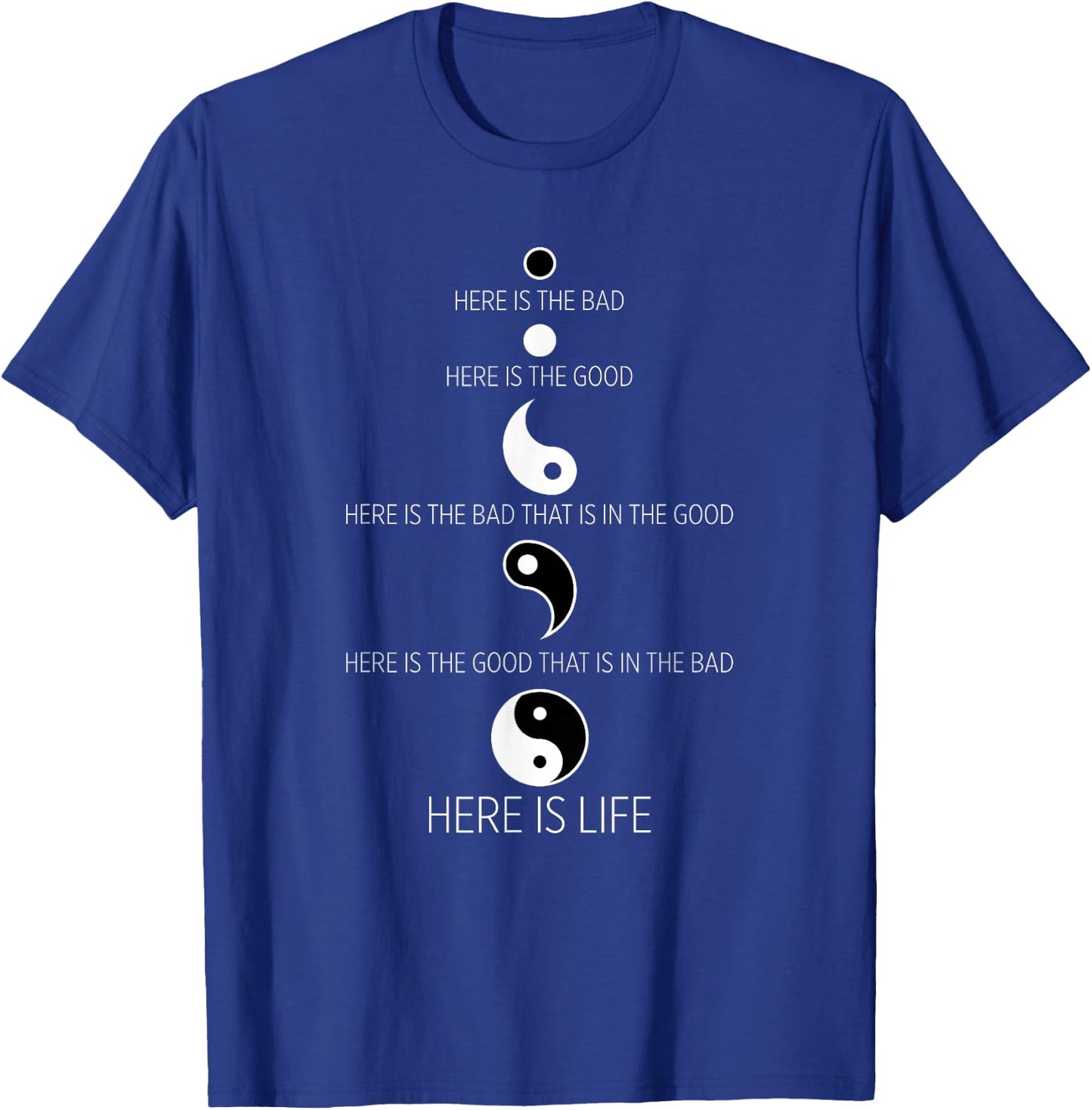 Buddist Life Yin Yang T-Shirt - T-Shirt | Royal