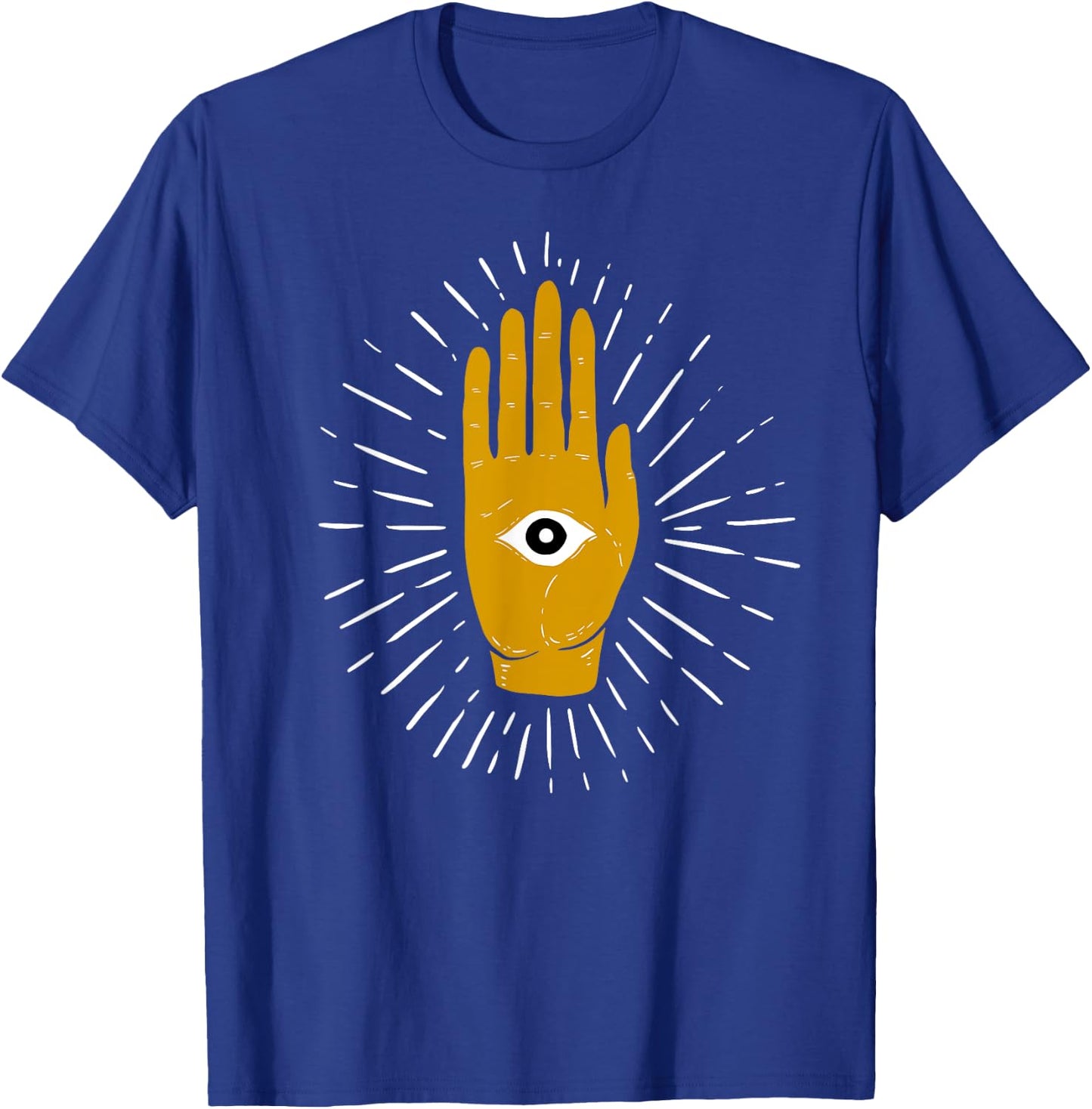 Spiritual Mystic Eye Third Eye All Seeing Eye Hamsa Hand T-Shirt - T-Shirt | Royal