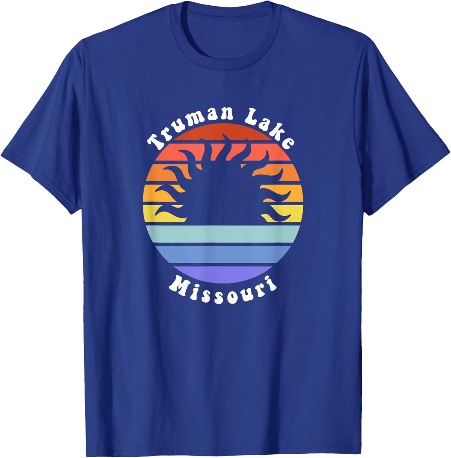 Truman Lake Missouri Sunrise Vacation Souvenir T-Shirt - T-Shirt | Royal