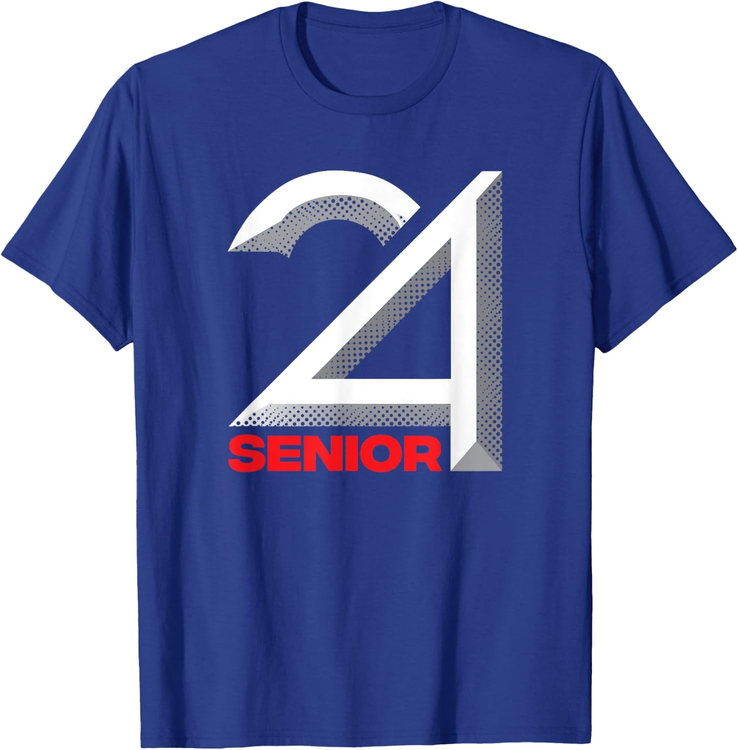 Senior Class Of 2024 Shirt Graduation High School College T-Shirt - T-Shirt | Royal
