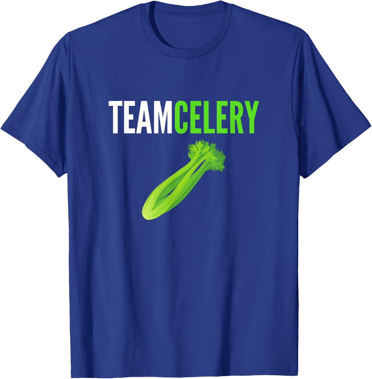 Team Celery Funny Celery Lover I Love Celery Humor T-Shirt - T-Shirt | Royal