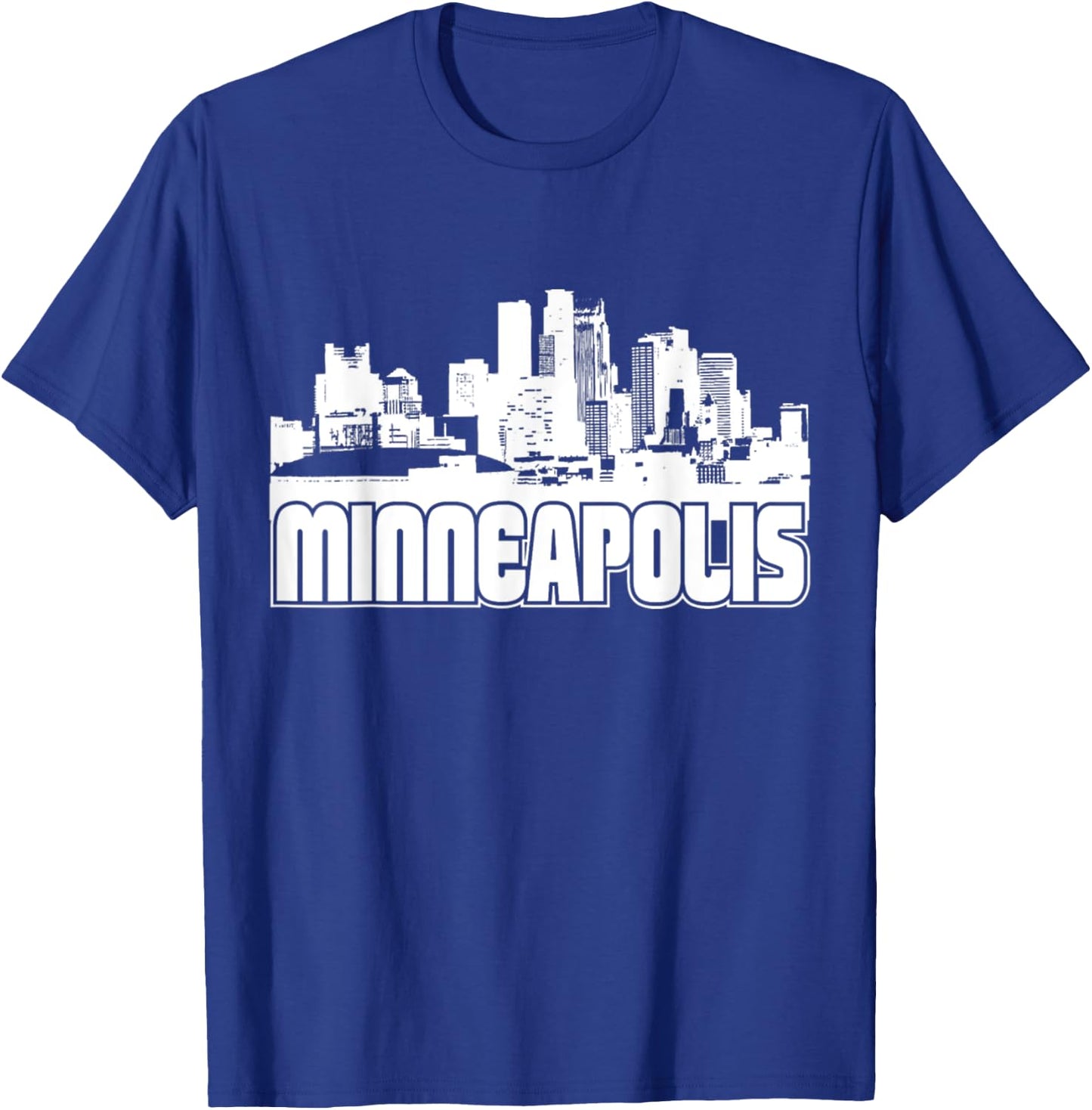 Minneapolis Minnesota Downtown Skyline T-Shirt - T-Shirt | Royal
