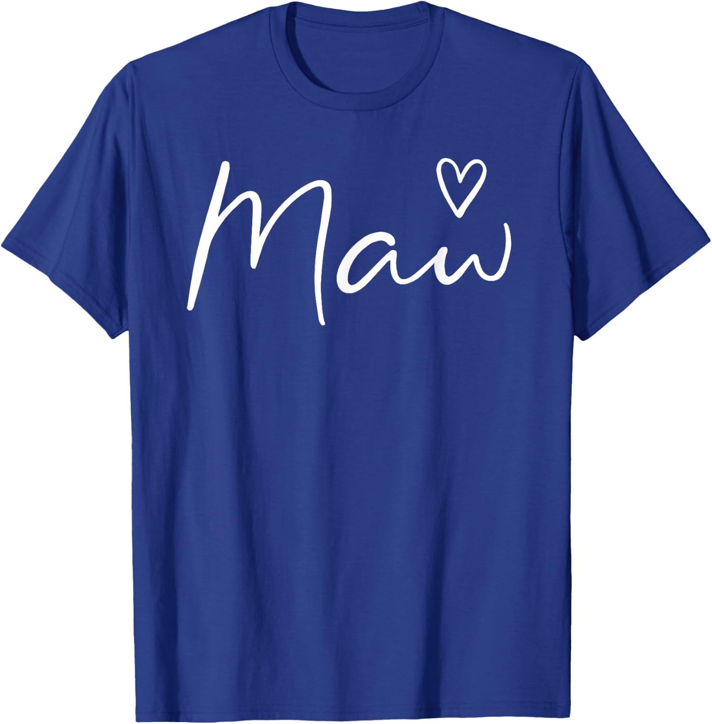 Maw Gifts Grandma Heart Mother's Day Maw T-Shirt - T-Shirt | Royal