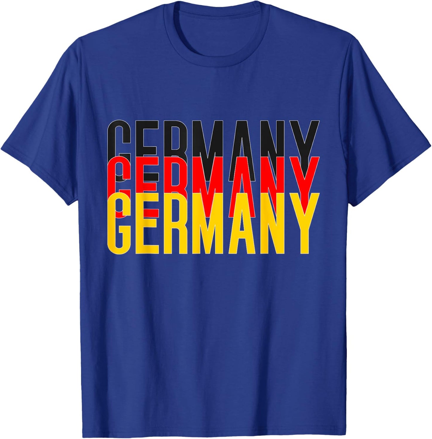 Germany Flag Heartbeat for Germany Men Women Kid Deutschland T-Shirt - T-Shirt | Royal