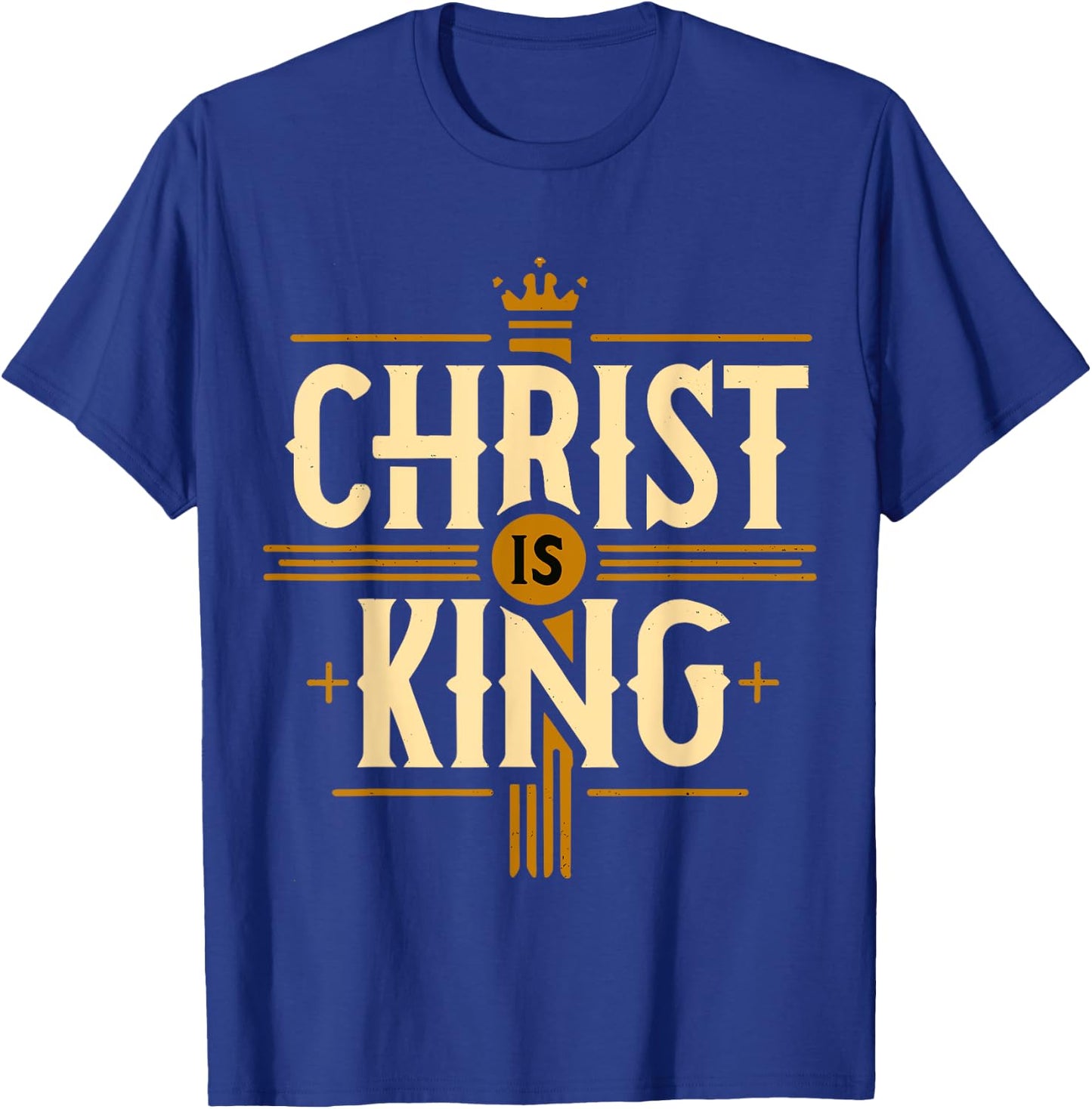 Christ is King Christian Jesus T-Shirt - T-Shirt | Royal