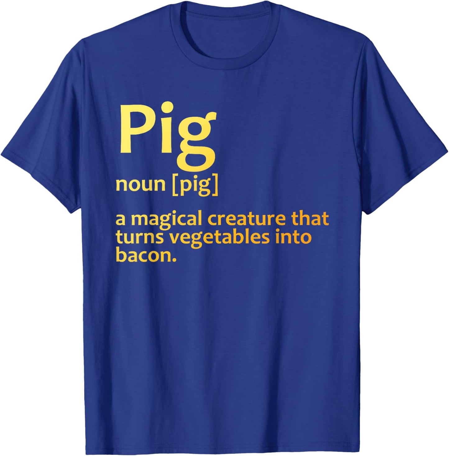 Best Bacon Design Women Kids Pig Food Bacon Lover T-Shirt - T-Shirt | Royal