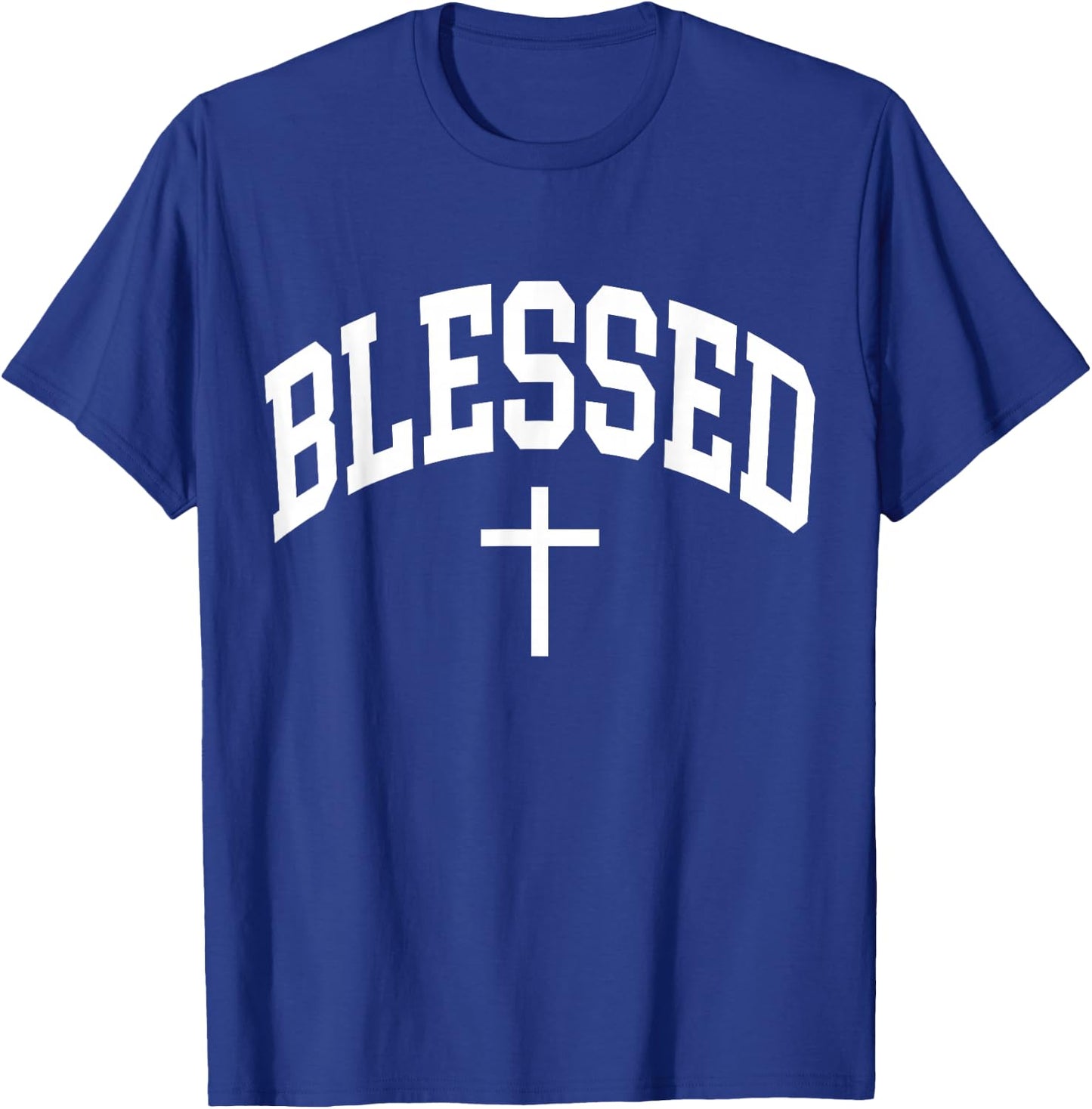 Blessed Cross Christian Religious Faith T-Shirt - T-Shirt | Royal
