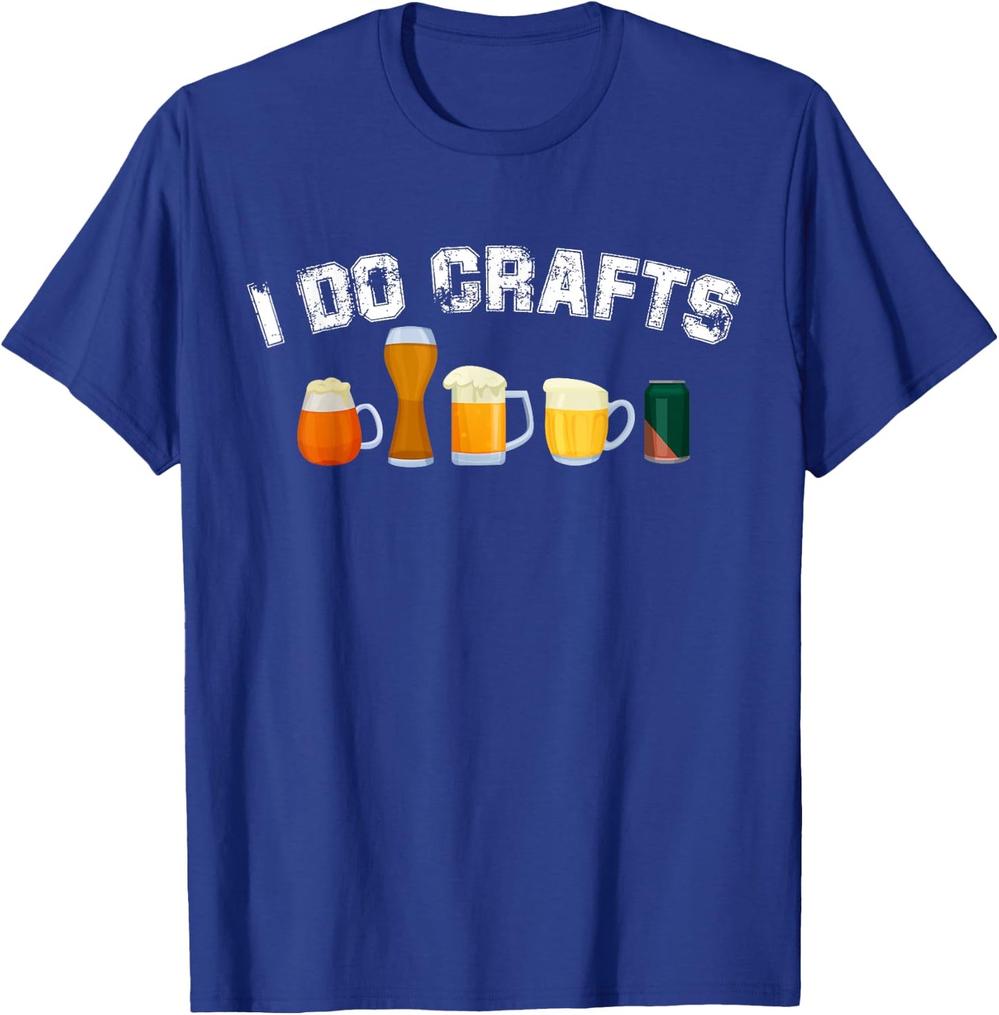 I Do Crafts Home Brew Art Vintage Craft Beer Home Brewers T-Shirt - T-Shirt | Royal