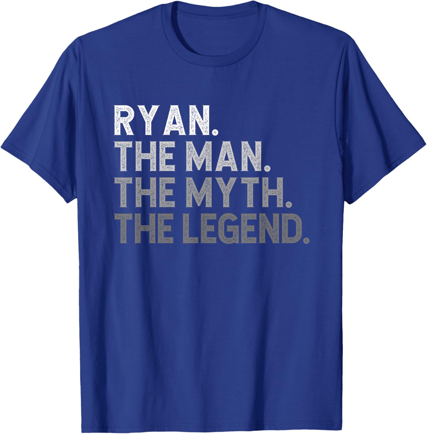 First Name Ryan The Man Myth Legend Personalized Funny T-Shirt - T-Shirt | Royal