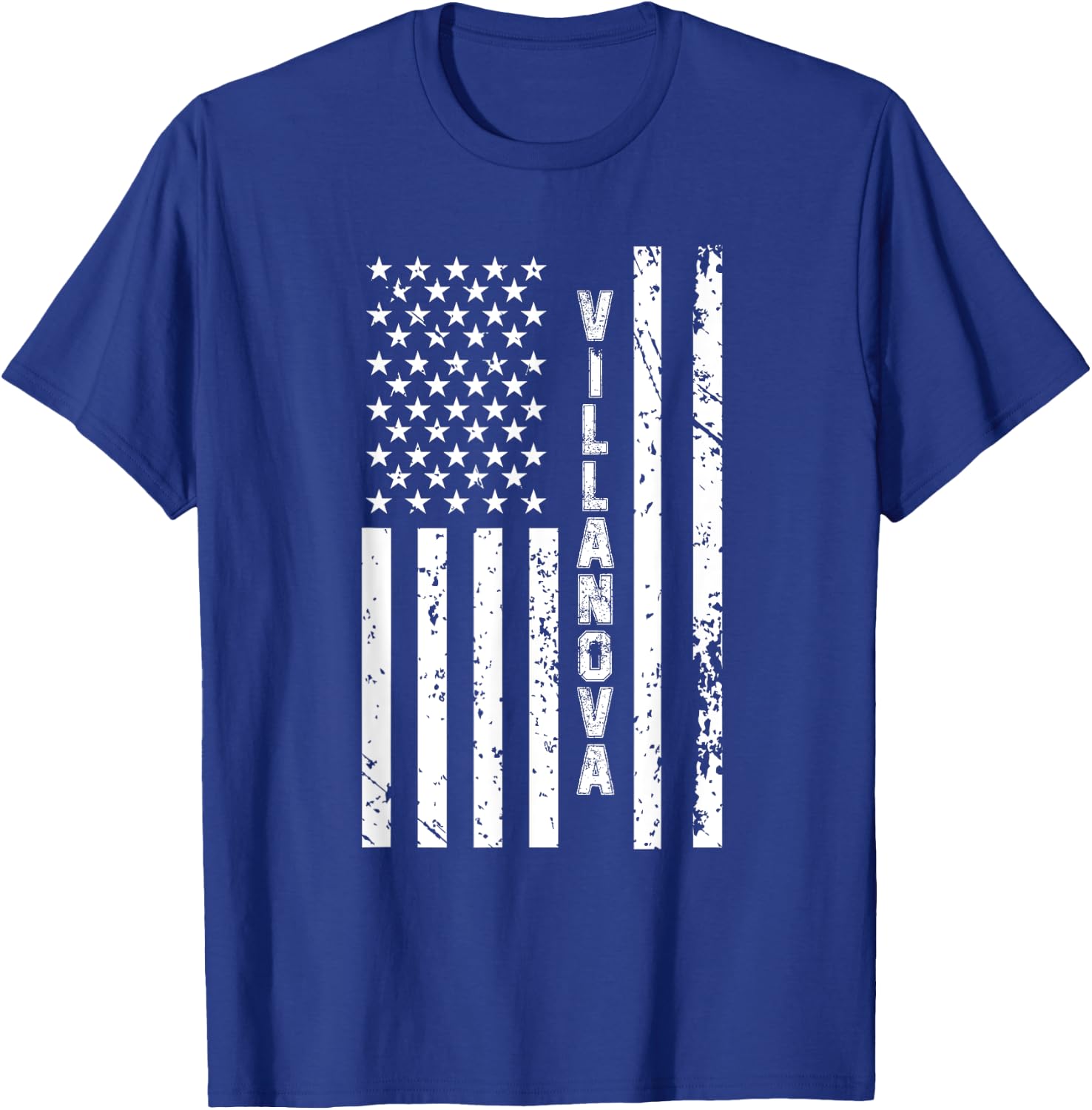 Villanova United States Patriotic American Flag T-Shirt - T-Shirt | Royal