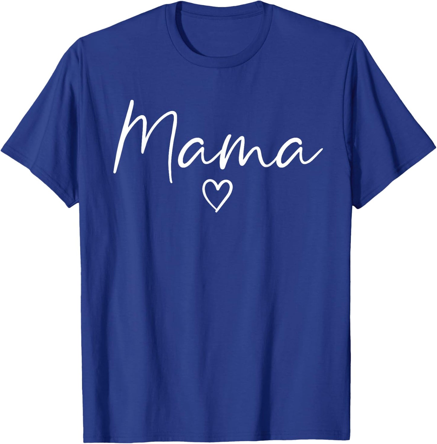 Mama Gifts Heart Mother's Day Mama T-Shirt - T-Shirt | Royal