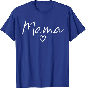 Mama Gifts Heart Mother's Day Mama T-Shirt - T-Shirt | Royal