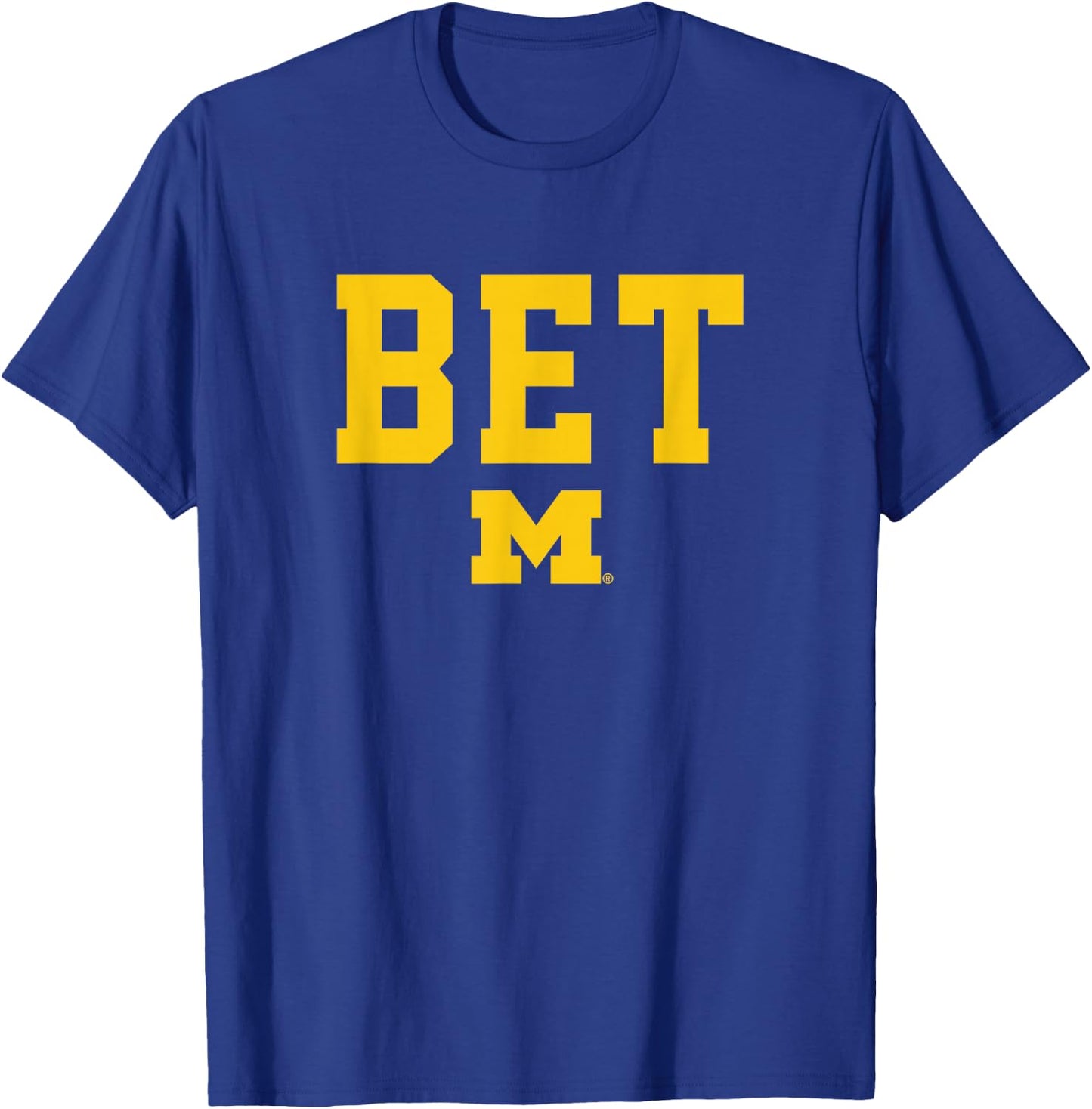 University of Michigan Wolverines U of M BET T-Shirt - T-Shirt | Royal
