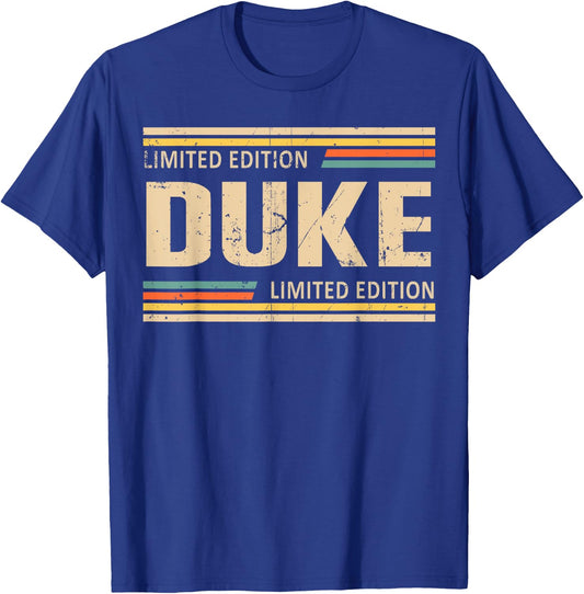 DUKE Limited Edition Shirt DUKE Name Personalized T-Shirt - T-Shirt | Royal