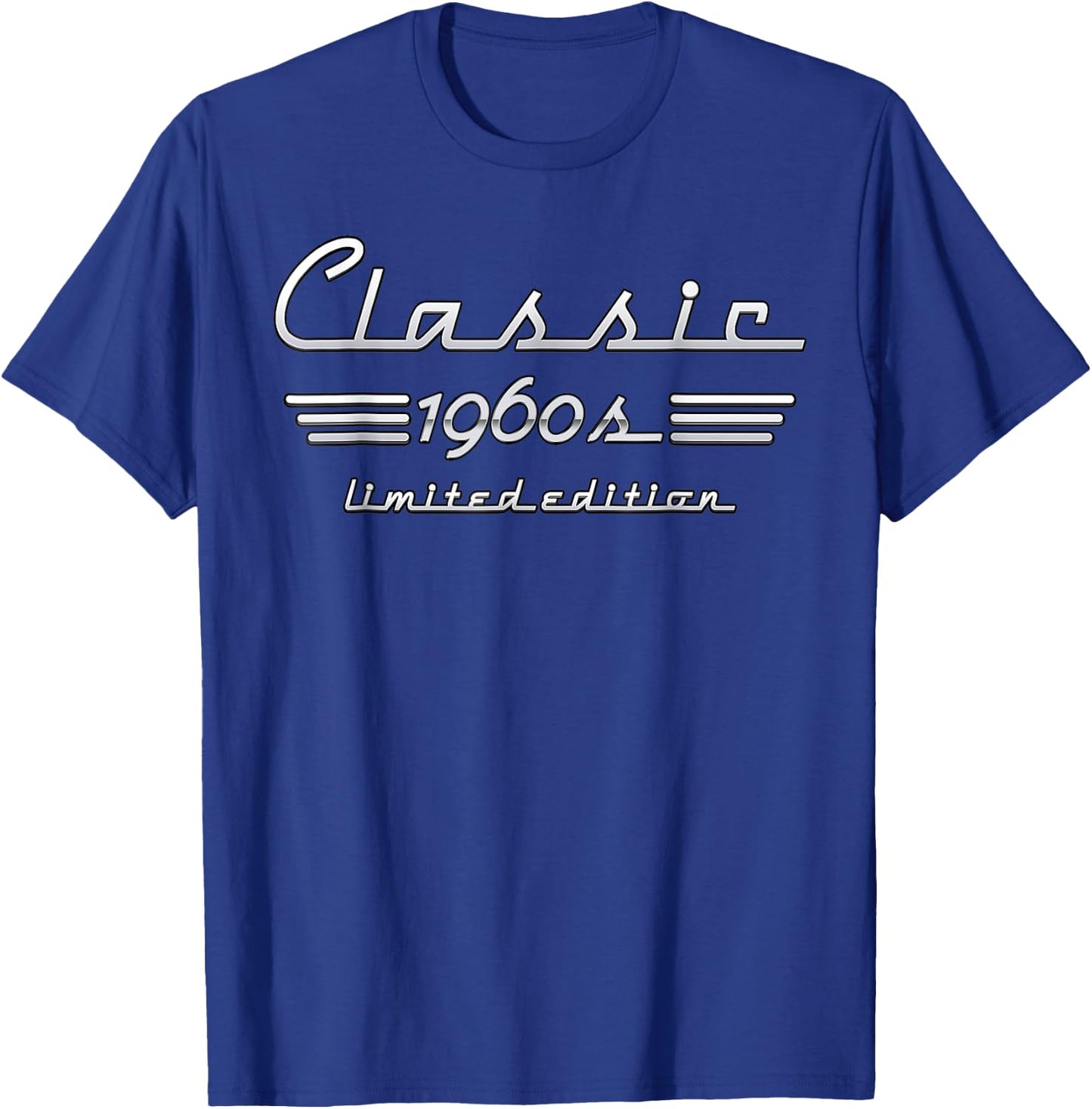 Classic 1960 Limited Edition 60s Vintage Retro Old Men Women T-Shirt - T-Shirt | Royal