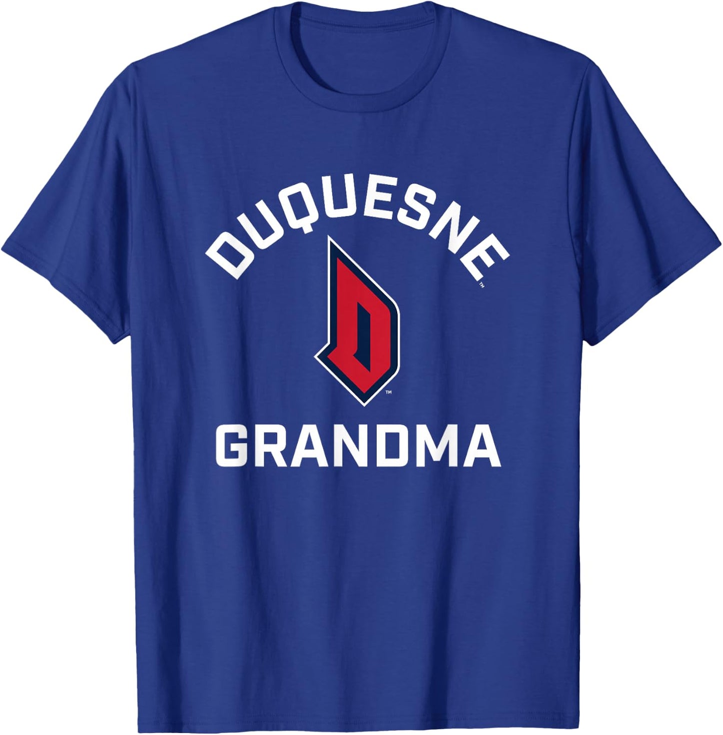 Duquesne University Dukes Arched Grandma T-Shirt - T-Shirt | Royal