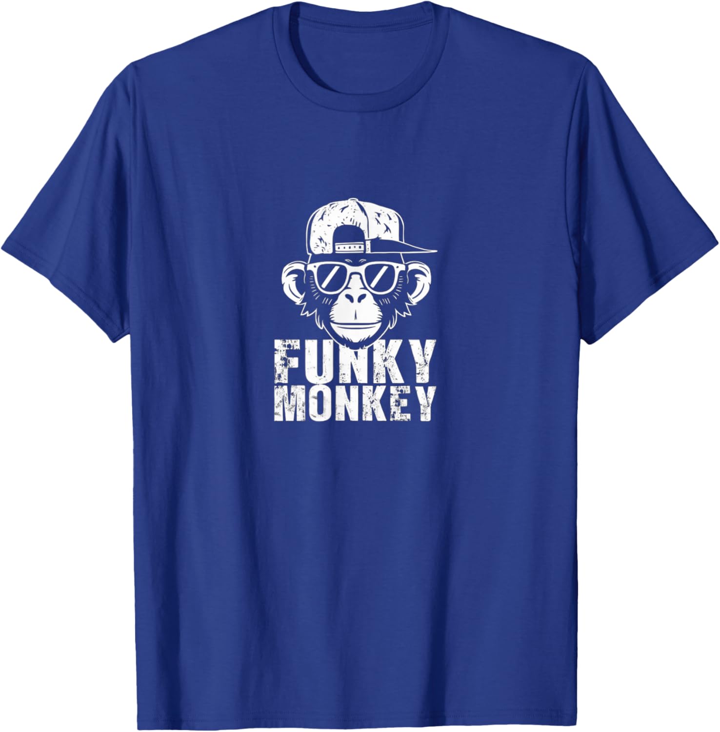 Funky Monkey Retro Style Cool Design T-Shirt - T-Shirt | Royal