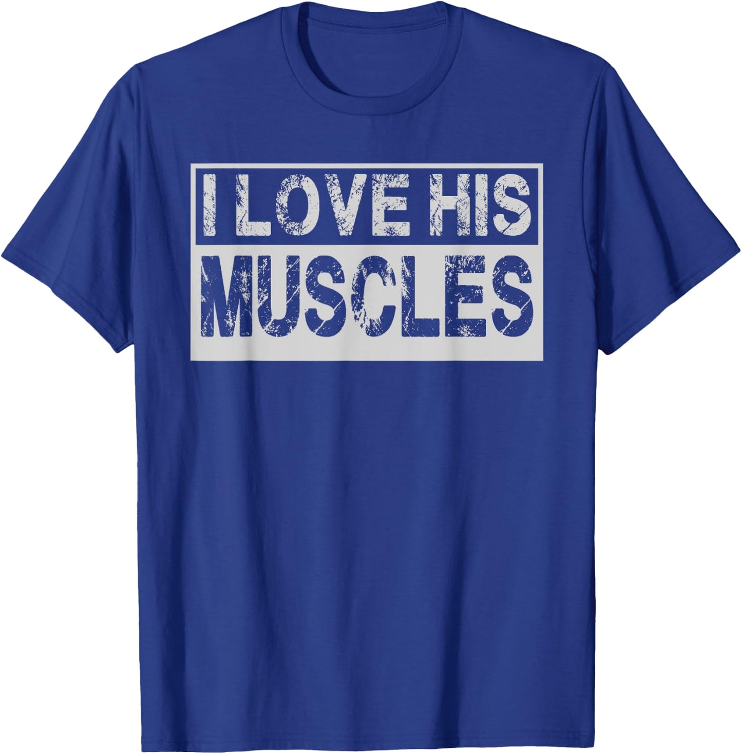 I Love Her Curves His Muscles Matching Gym Couples 2PCS T-Shirt - T-Shirt | Royal