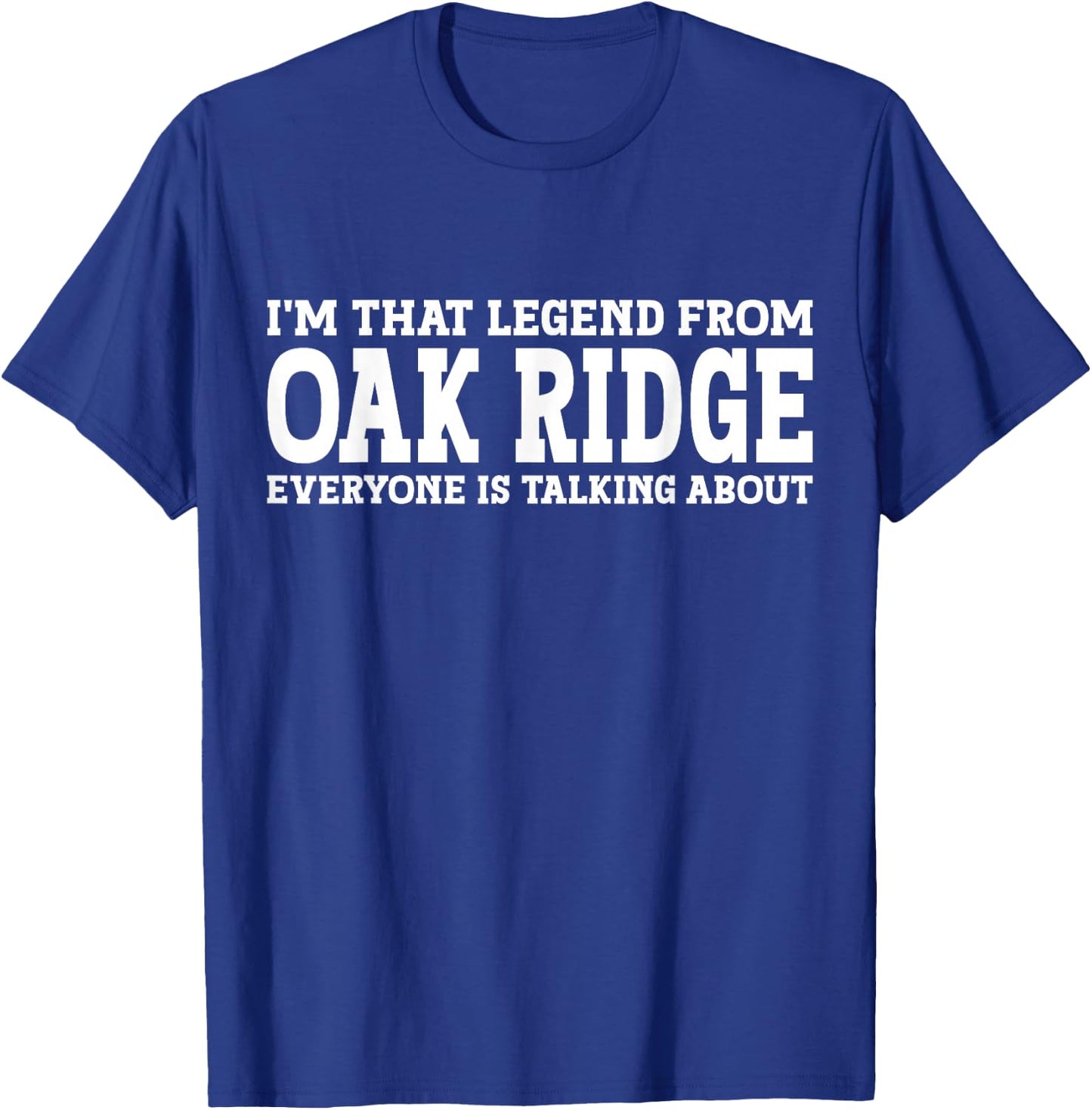 Oak Ridge Hometown NJ New Jersey Home Roots City Oak Ridge T-Shirt - T-Shirt | Royal
