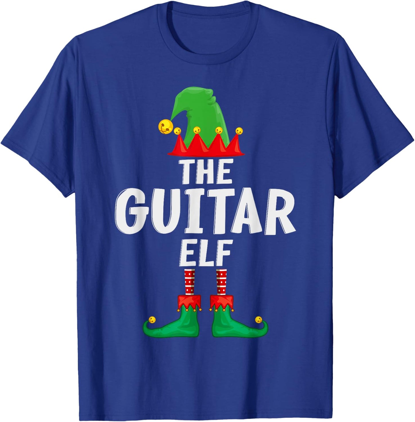 The Guitar Elf Matching Family Christmas T-Shirt - T-Shirt | Royal