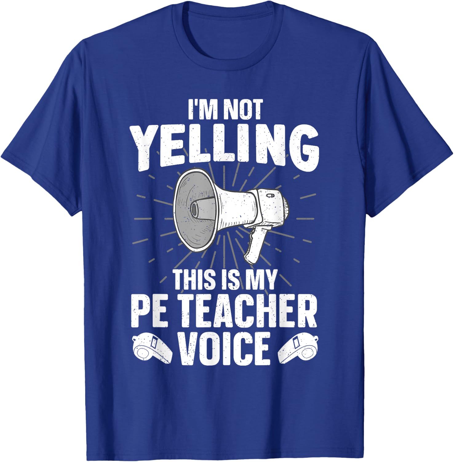 PE Teacher Art Women Physical Education Gym Teacher T-Shirt - T-Shirt | Royal