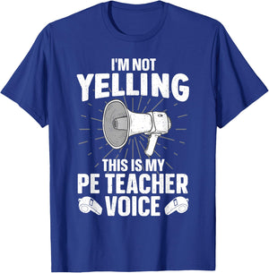 PE Teacher Art Women Physical Education Gym Teacher T-Shirt - T-Shirt | Royal