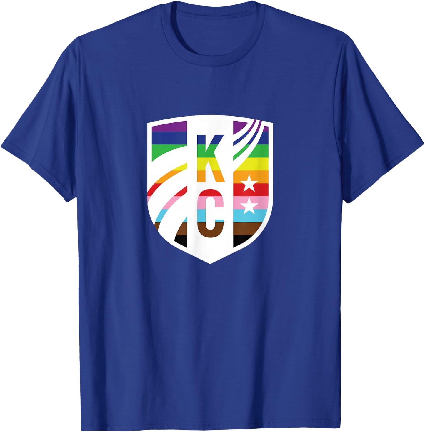 NWSL Kansas City Current Pride Crest T-Shirt - T-Shirt | Royal