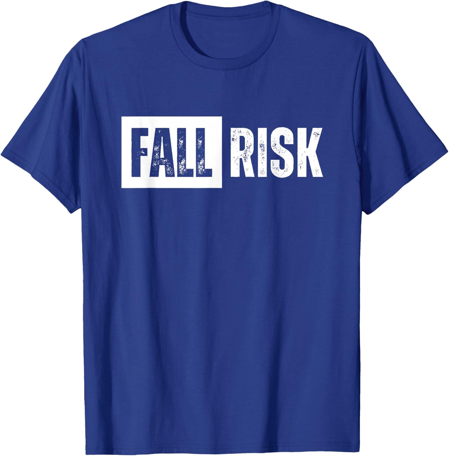 Fall Risk Funny Vintage Retro T-Shirt - T-Shirt | Royal