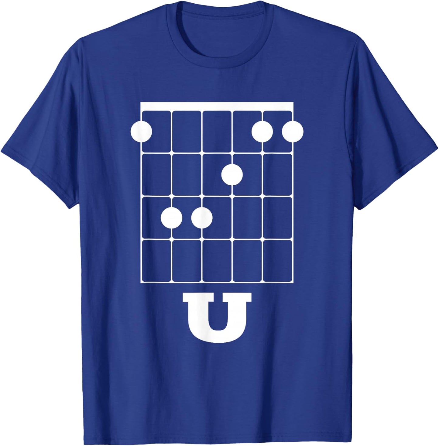 Funny Guitar Shirt - F Chord U T-Shirt - T-Shirt | Royal