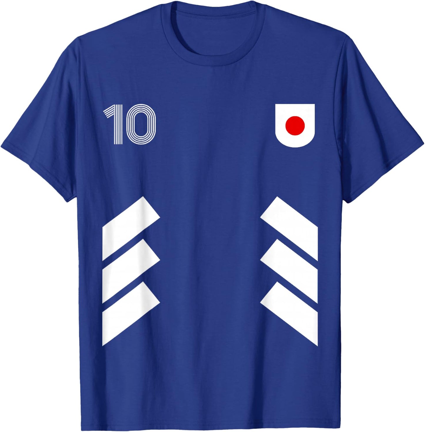 Retro10 Japan Football Japan Soccer Japan Flag T-Shirt - T-Shirt | Royal