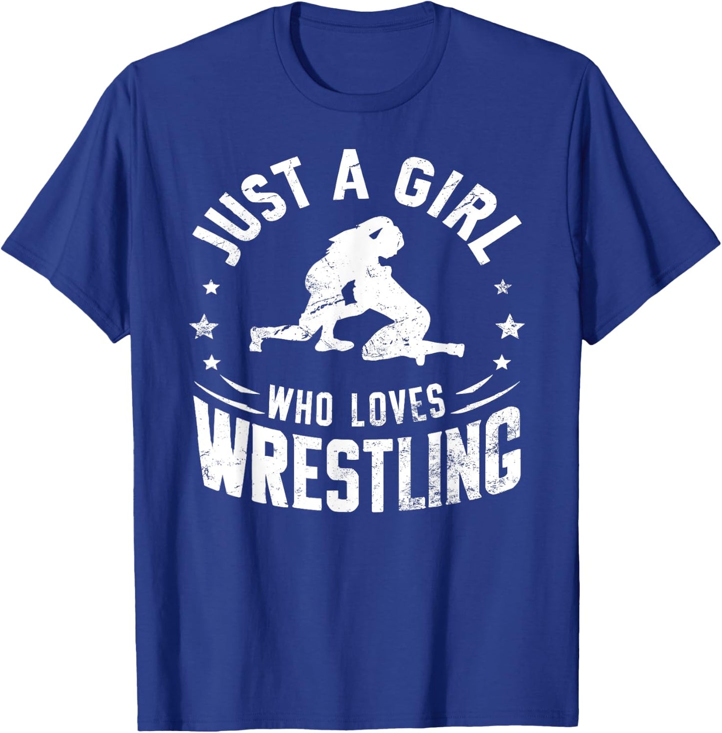 Just A Girl Who Loves Wrestling - Wrestler Girl & Women T-Shirt - T-Shirt | Royal