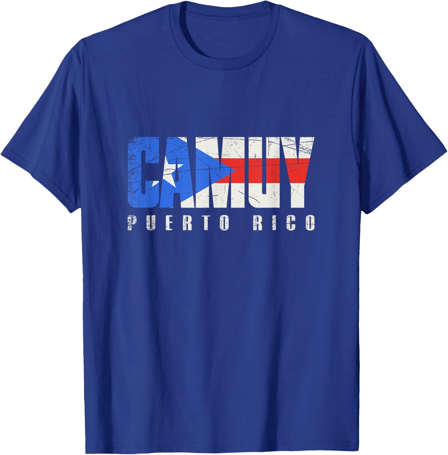 Camuy Puerto Rico, Puerto Rican flag T-Shirt - T-Shirt | Royal