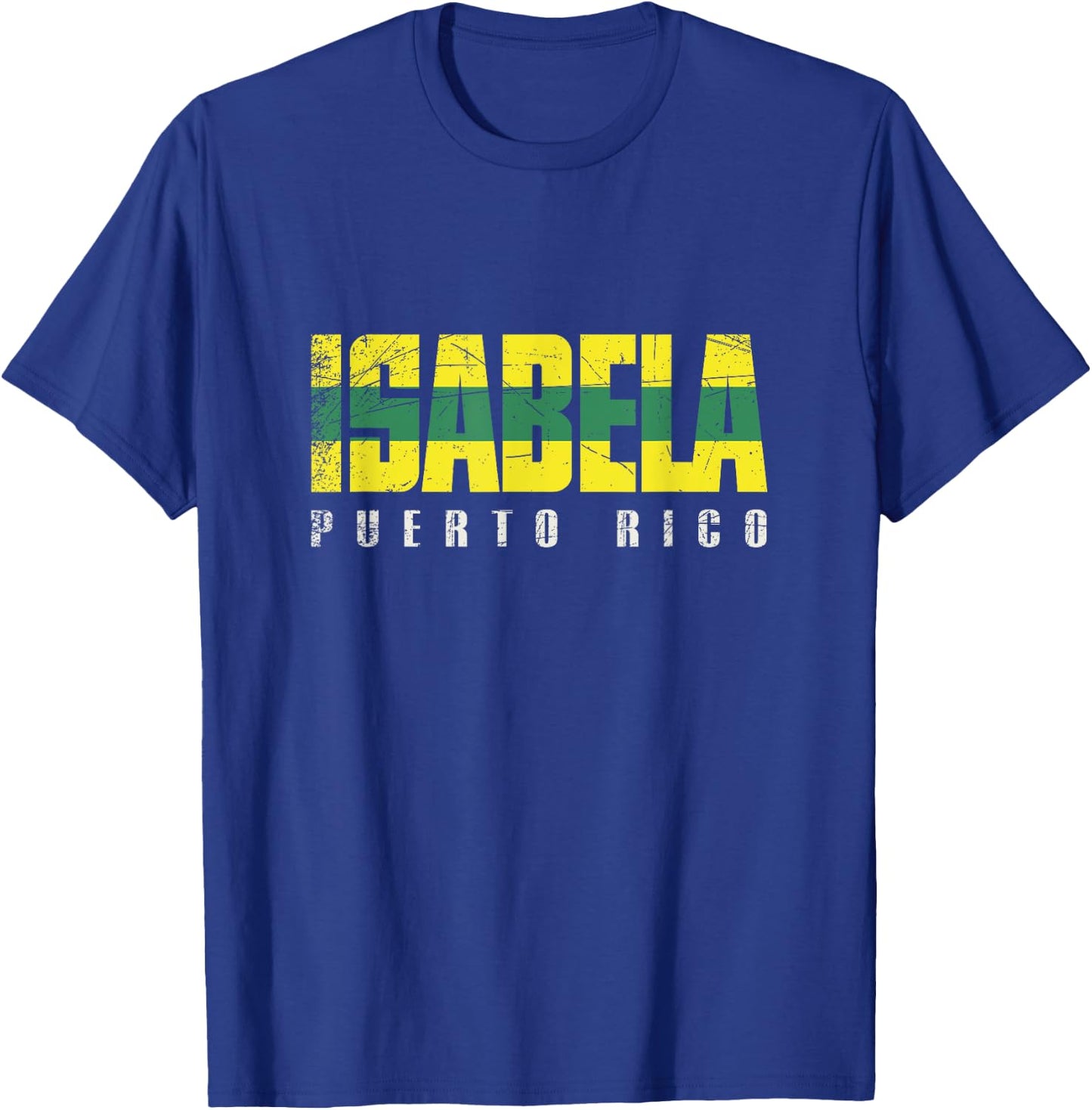 Isabela City in Puerto Rico, Isabela Flag T-Shirt - T-Shirt | Royal