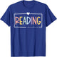 Retro Reading Interventionist Reading Specialist Team T-Shirt - T-Shirt | Royal