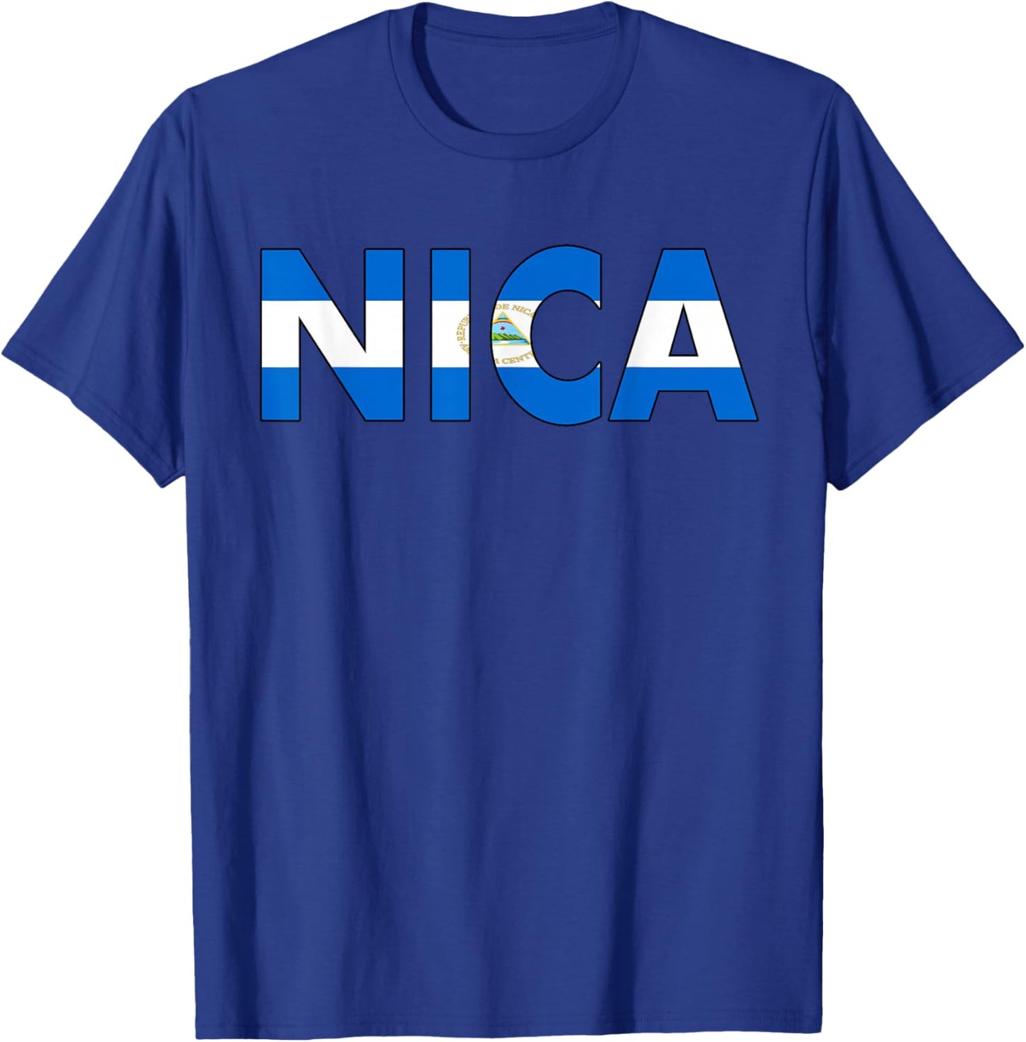 Diseño De Nicaragua Flag Nica Design For Nicaraguans T-Shirt - T-Shirt | Royal