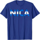 Diseño De Nicaragua Flag Nica Design For Nicaraguans T-Shirt - T-Shirt | Royal