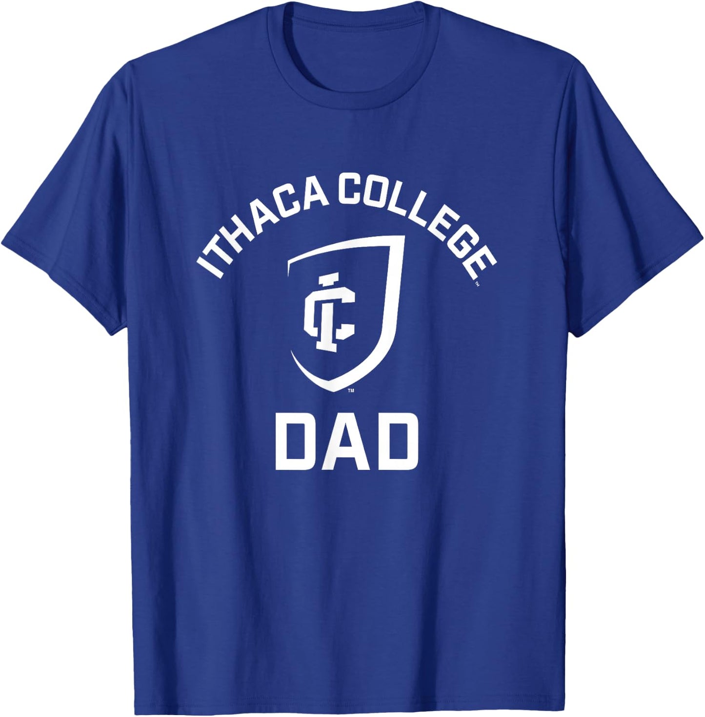 Ithaca College Bombers Arched Dad T-Shirt - T-Shirt | Royal
